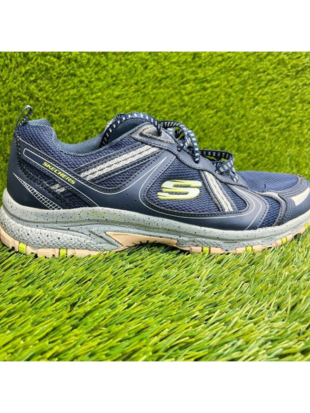 Skechers Hillcrest Vast Adventure Womens Size 9 Blue Gray Running Shoes Sneakers